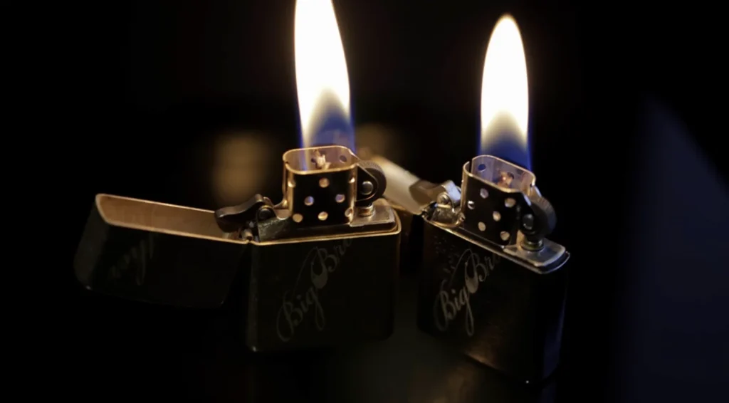 a close up of a lighter
