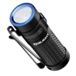 a black and blue flashlight