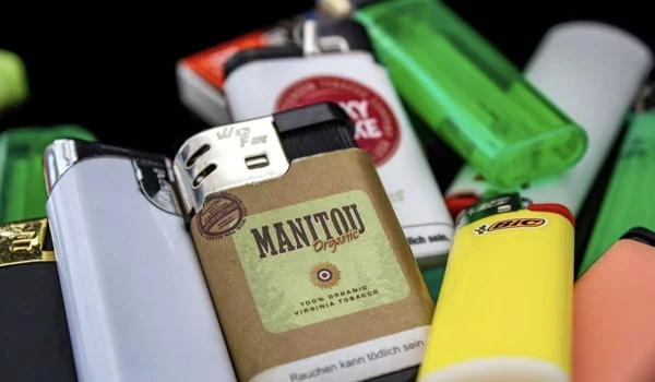 a group of lighters and lighters