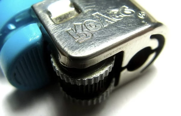 a close up of a lighter
