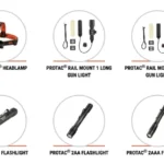 a collage of different types of flashlights