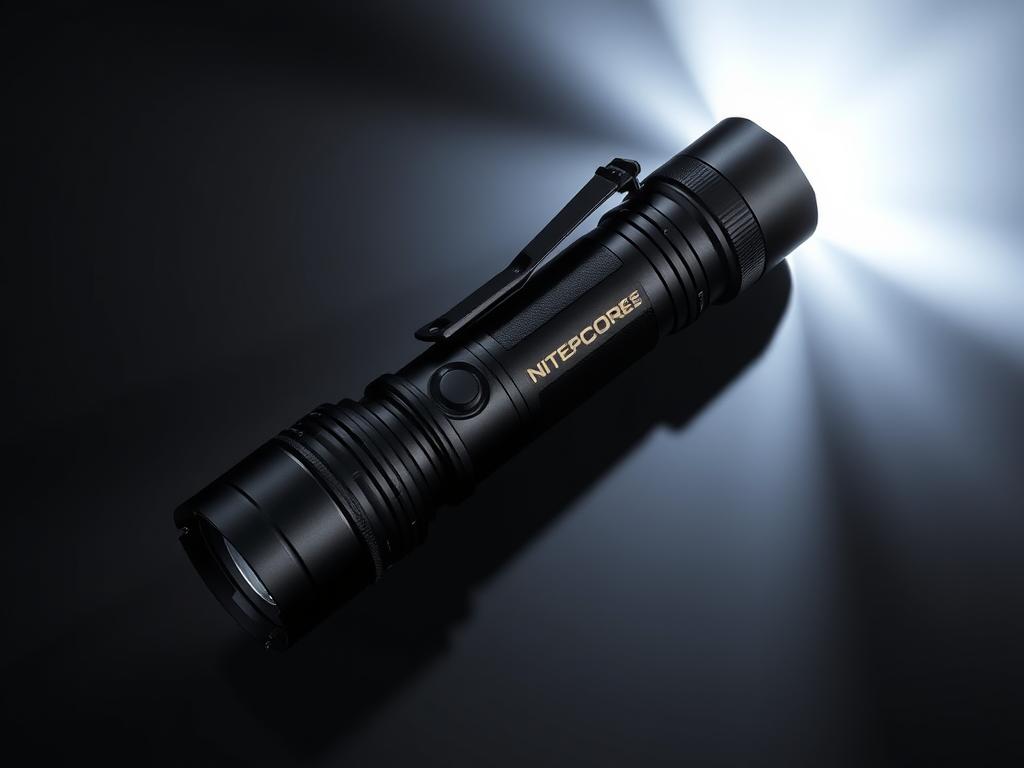Nitecore P20iX flashlight showing its quad-LED design capable of producing 4,000 lumens of light Nitecore P20iX flashlight showing its quad-LED design capable of producing 4,000 lumens of light